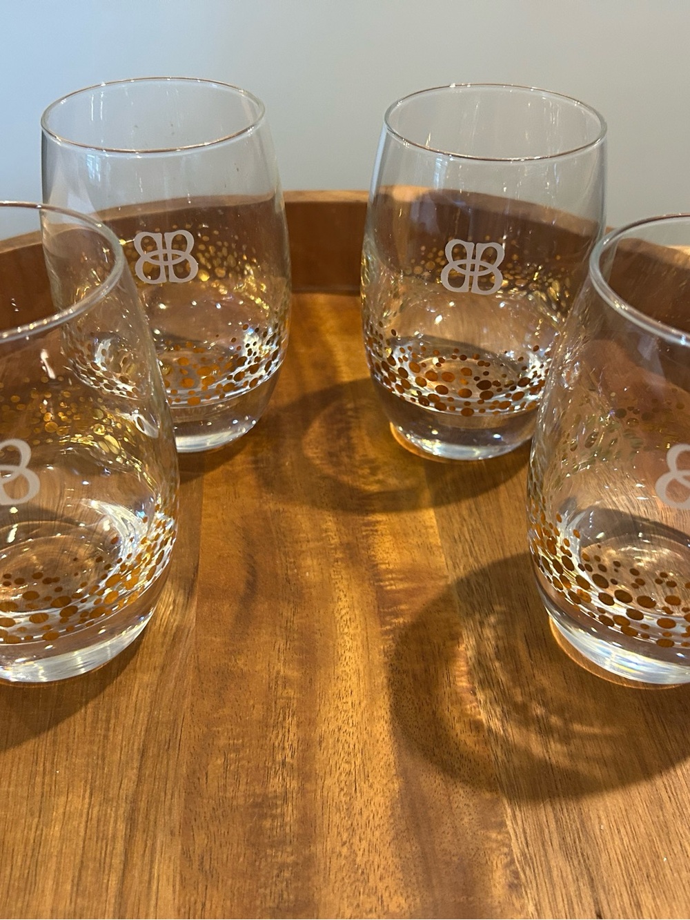 Bailey’s Irish Cream  22kt gold Liqueur glasses/set of four